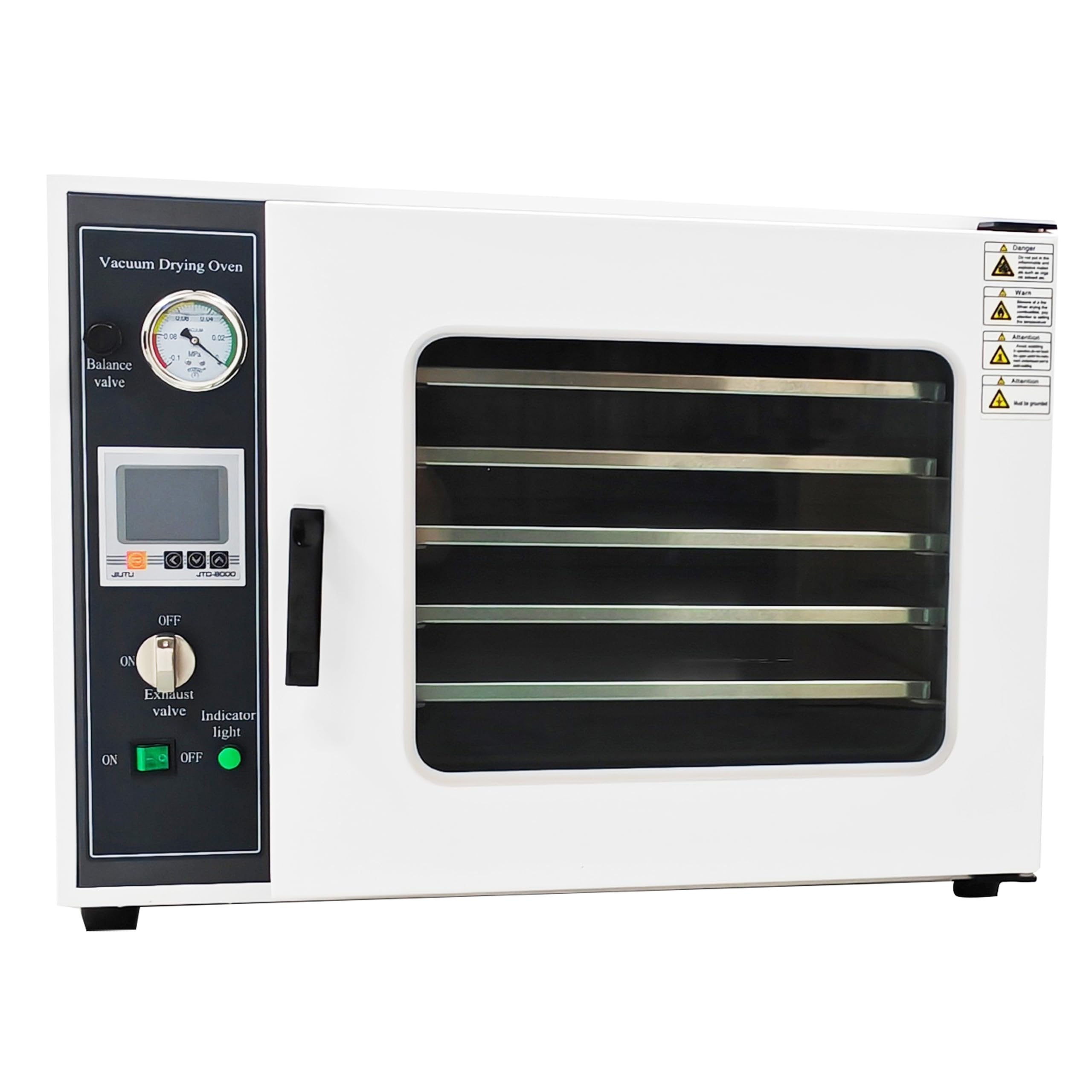 LGXEnzhuo 1.9 Cu Ft Digital Vacuum Drying Oven Vacuum Drying Boxes for Drying and Heating Processes 1400W Stainless Steel