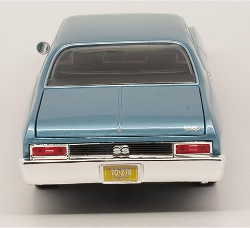 Miniatura 4 de 1970 Chevy Nova SS Coupe, Azul - Maisto 31132 - Modelo de coche fundido a presión a escala 118 por Maisto