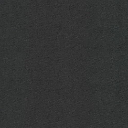 Robert Kaufman Fabrics Kona - Edredón de algodón de 108 pulgadas de ancho, color carbón disponible en Yaxa Peru