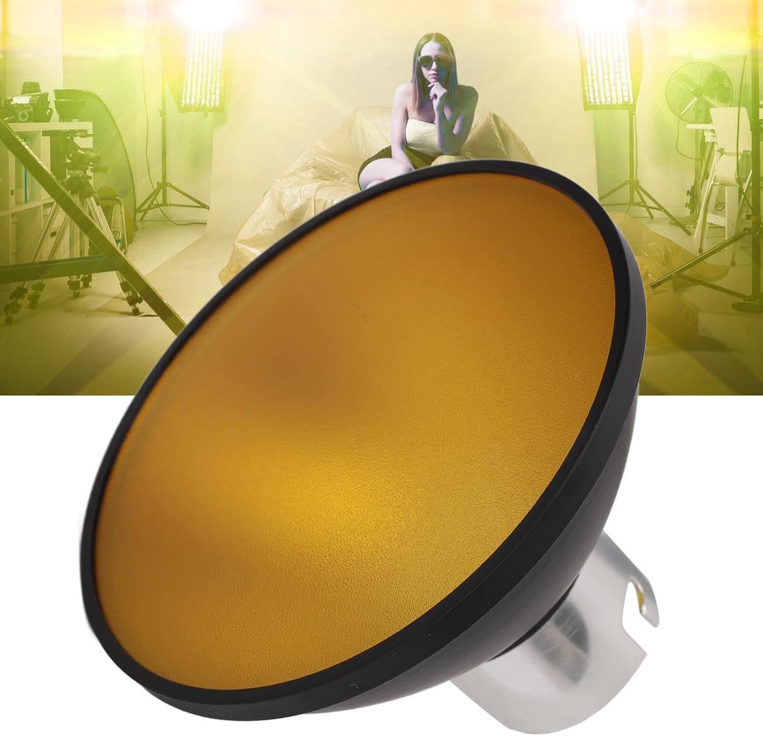Reflector Beauty Dish for Godox AD200 AD200Pro AD360II Flashes, with 5 Color Filters Soft Diffuser