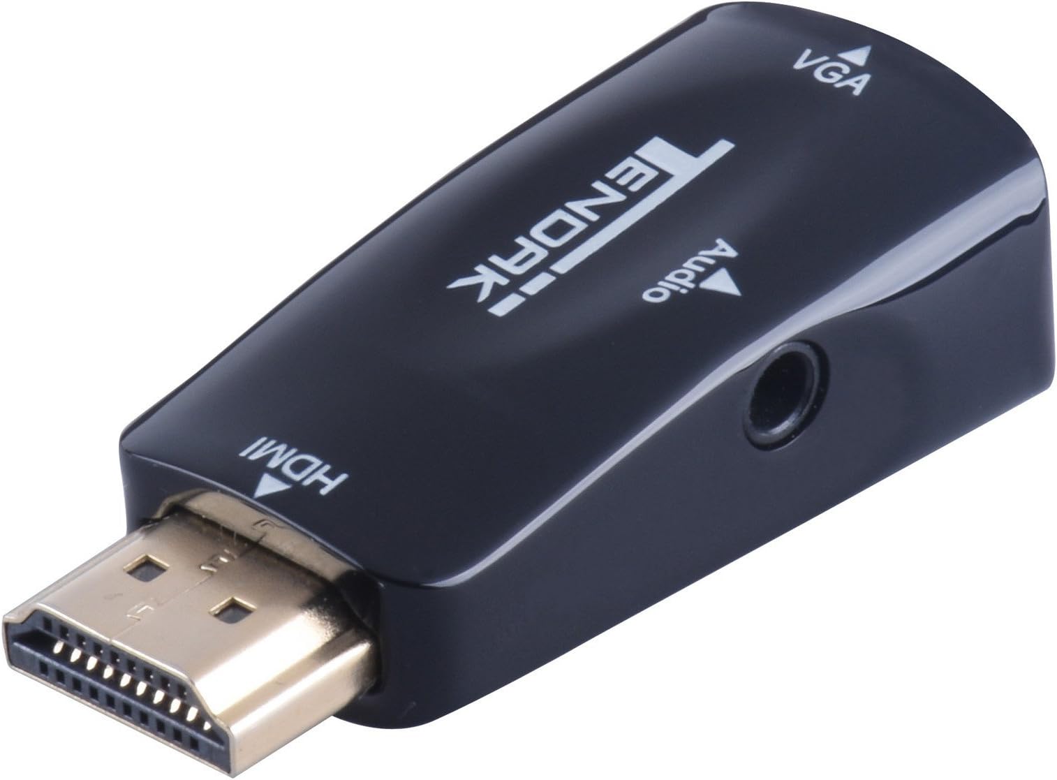 Tendak Gold-Plated Active HD 1080P HDMI to VGA Converter Adapter Dongle with 3.5mm Audio for Laptop PC Projector HDTV PS3 Xbox STB Blu-ray DVD