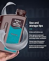 Vista 9 de SUNLU 1000G de resina tipo ABS para impresora 3D, fotopolímero de curado UV de 405 nm de rápido secado para impresoras 3D LCD/DLP/SLA de 2K 4K 6K