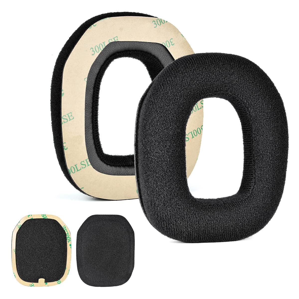 Cuscinetti di ricambio per cuffie Logitech Astro A50 Gen 3 di terza generazione con magnete con fibbia integrata (materiale flanella