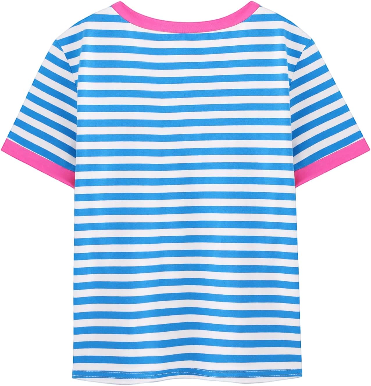 Girls Striped Shirt Graphic Tees Summer Cute Tops USA Short Sleeve Crewneck T Shirts - Image 4