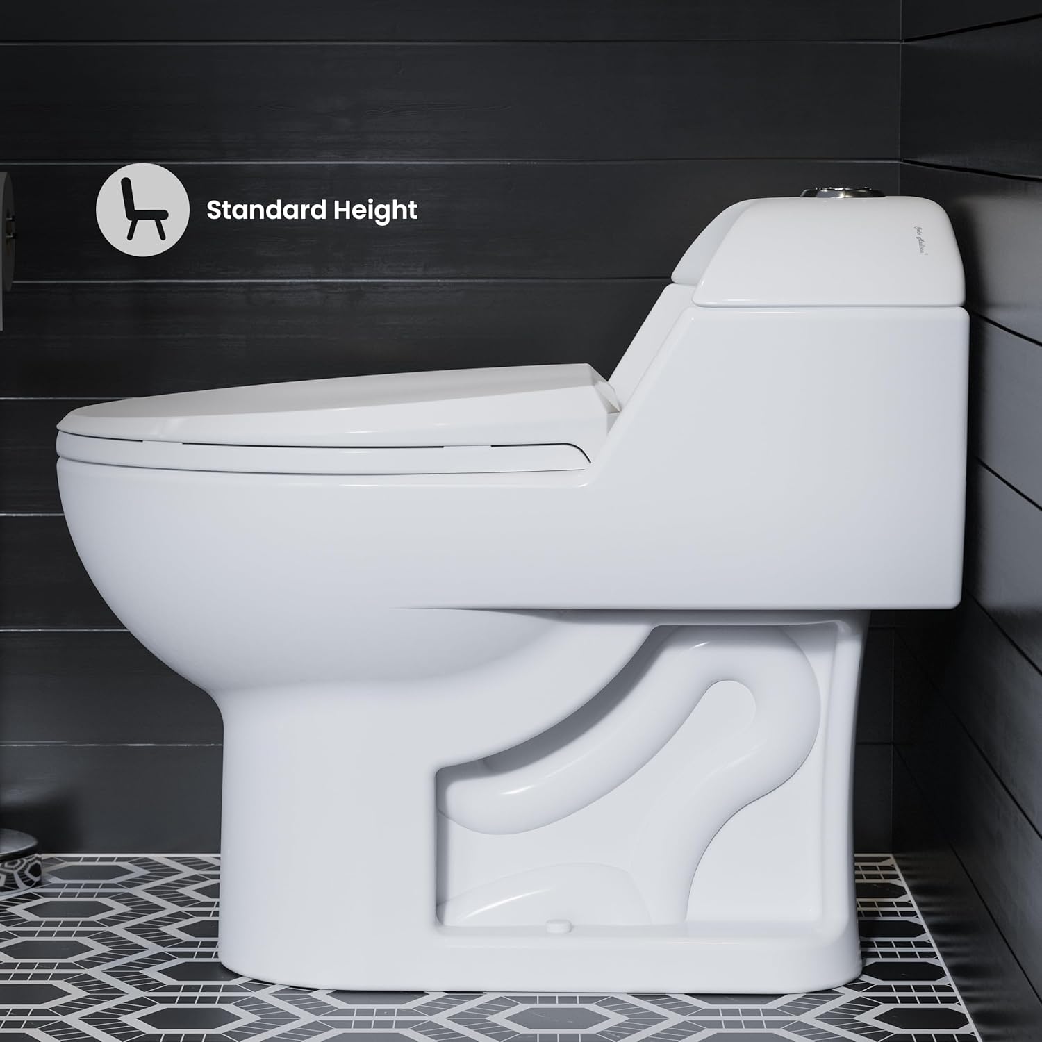 Swiss Madison SM-1T803 Chateau Elongated Toilet Dual Flush 0.8/1.28 Gpf (Soft Closing Quick Release Seat Included)