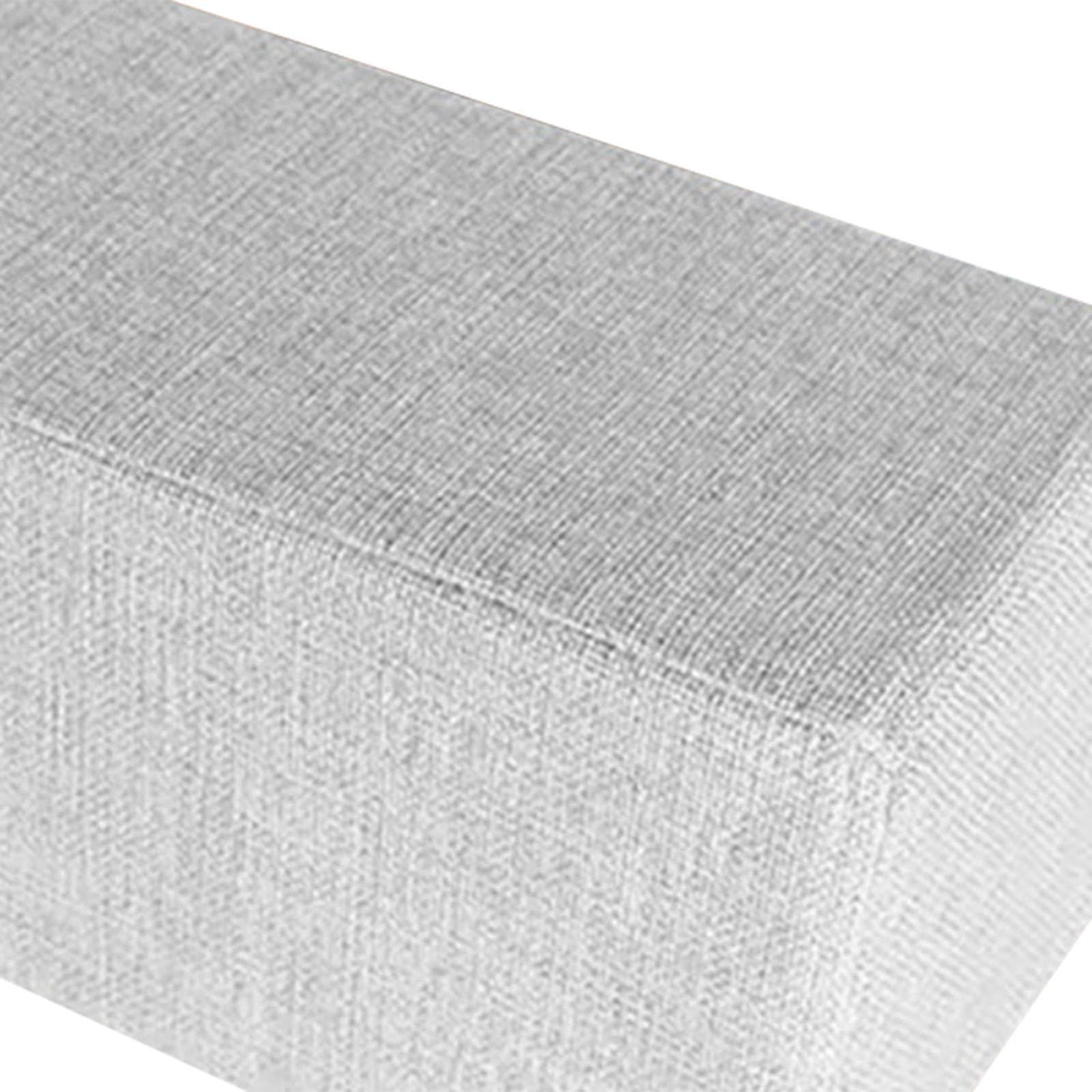 Milageto Braccio divano cuscino cuscino supporto con cuscinetto da bracciolo rimovibile per la lettura del soggiorno, Grigio Chiaro