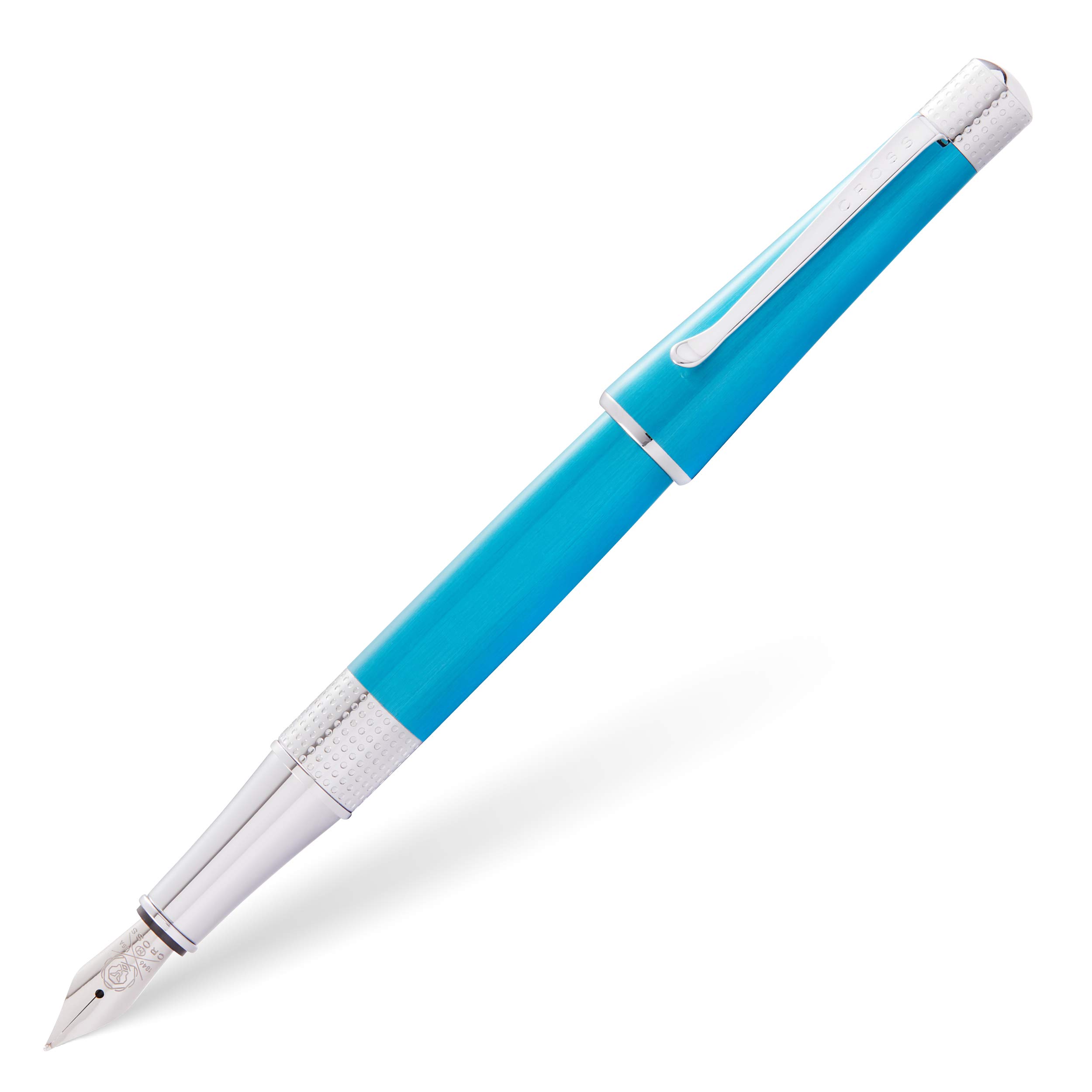 CROSS Beverly Translucent Teal Lacquer - Medium Nib Fountain Pen
