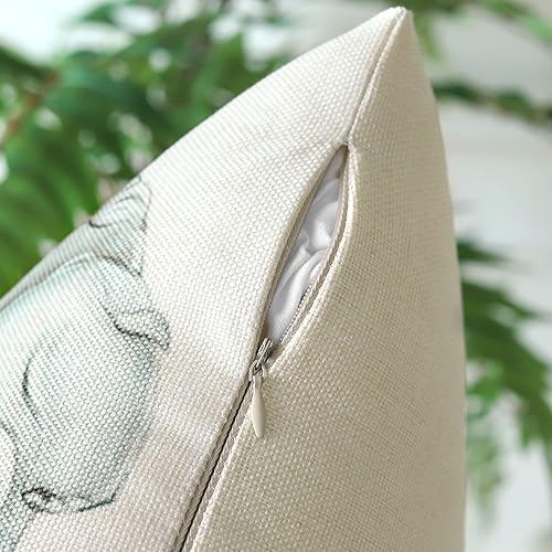 Miniatura 5 de Ohok Fundas de almohada de regalo de elefantes para madre y bebé, 18 x 18 pulgadas, funda de almohada para regalos de cumpleaños, regalos de Acción