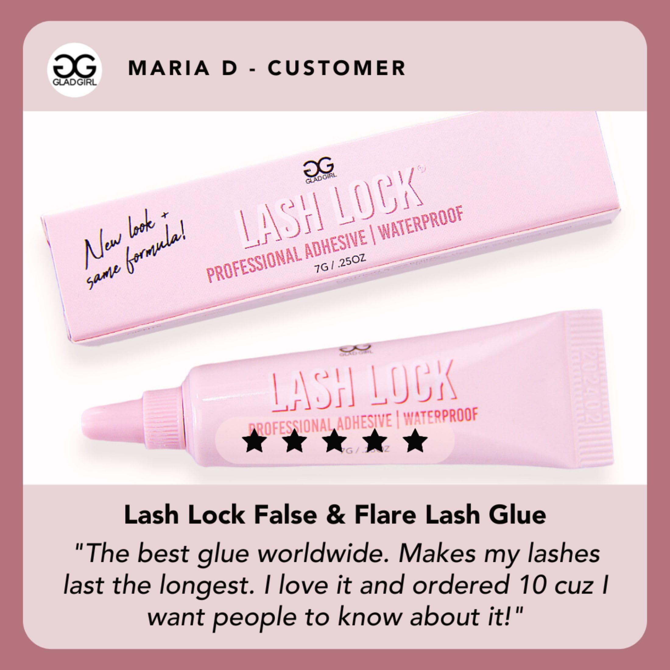 GladGirl Strip & Flare Lash Glue -: Black