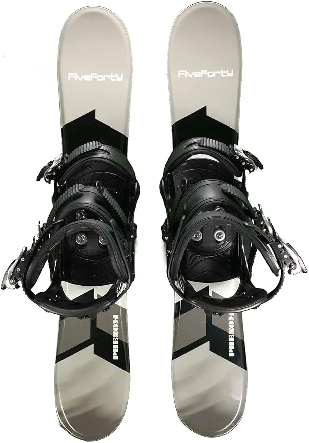 Amazon.co.jp FIVE FORTY 75 グレーブラック Phenom スノーボードバインディングとライザー Sports