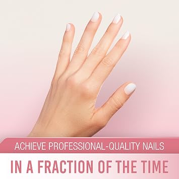 Ardell Nail Addict Nail Strips - Rosy, Lasts Up to 7 Days, No LED/UV Lamp Needed, 1-Pack