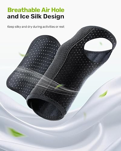 Miniatura 5 de Muñequera para túnel carpiano, soporte de muñeca de noche ajustable con 3 férulas de metal, soporte de mano para hombres y mujeres, sin presión en