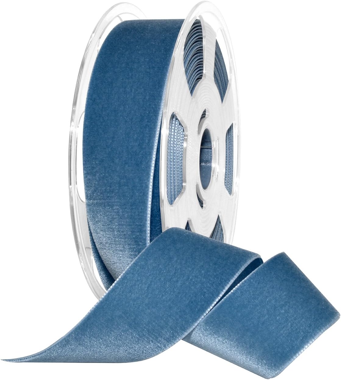 Morex Ribbon Ribbon Nylvalour Velvet, 1.5" x 11 Yd, Williamsburg Bl (01240/10-536)