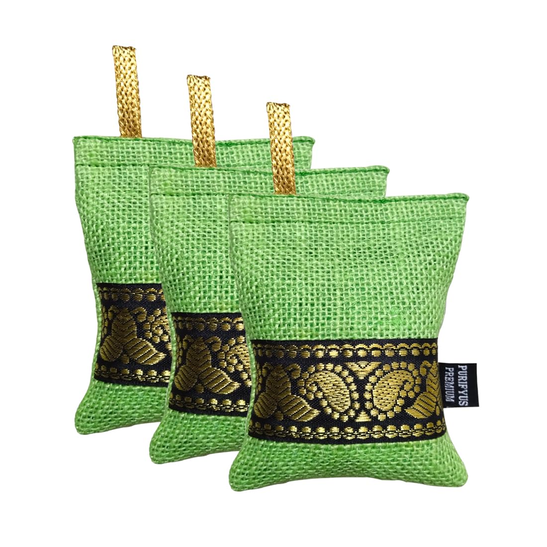 Green Granule|100 Gram-Pack Of 3|Activated Carbon Air Purifying Bag|Non-Electric|Natural Odor Absorber For Car Clean And Fresh Indoor Air-image-48