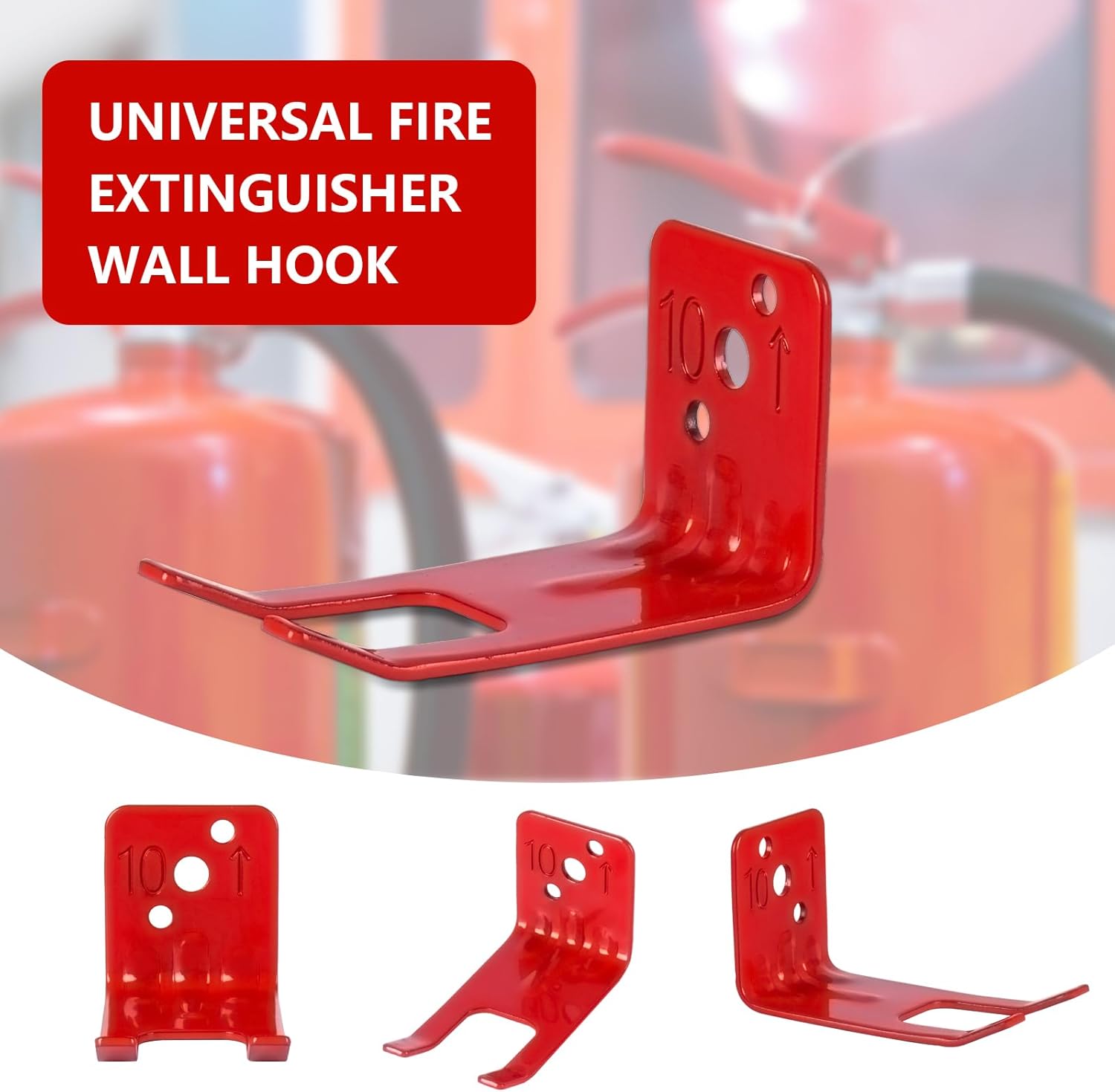 Fire Extinguisher Mounts & Brackets,4 Pack Fire Extinguisher Brackets and Holders, Fire Extinguisher Wall Hook Holder Hanger for 10 lb fire Extinguisher Mount