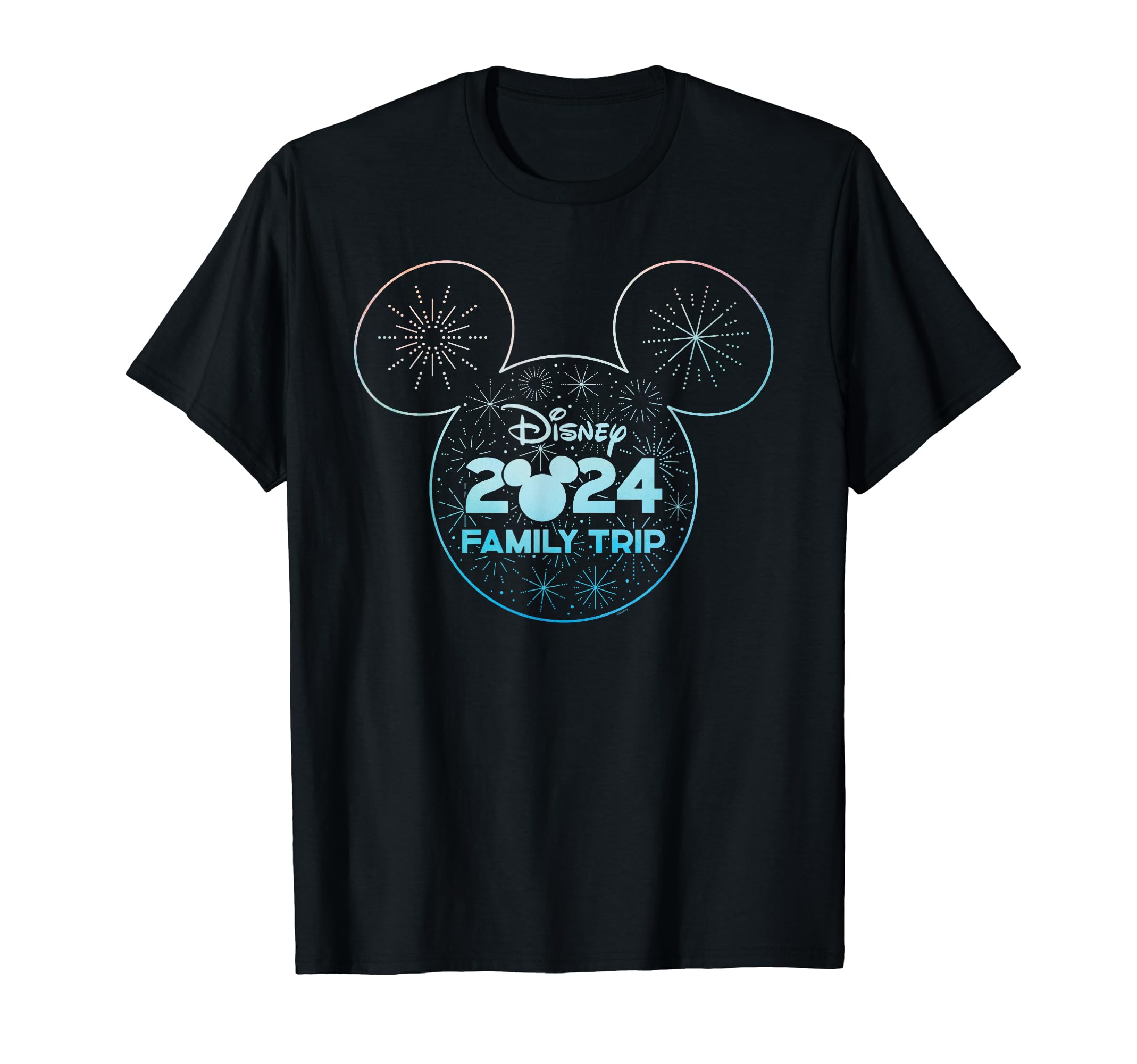 Mickey Mouse Icon Fireworks Vacation Family Trip 2024 T-Shirt