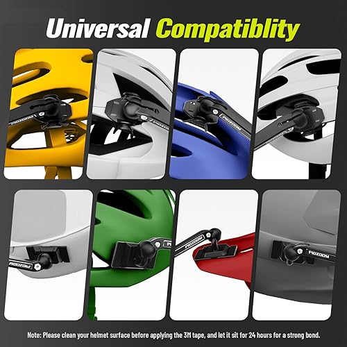 Miniatura 6 de Espejo de casco de bicicleta para ciclismo espejo retrovisor seguro ajustable y giratorio de 360 para accesorios de bicicleta y otras actividades al