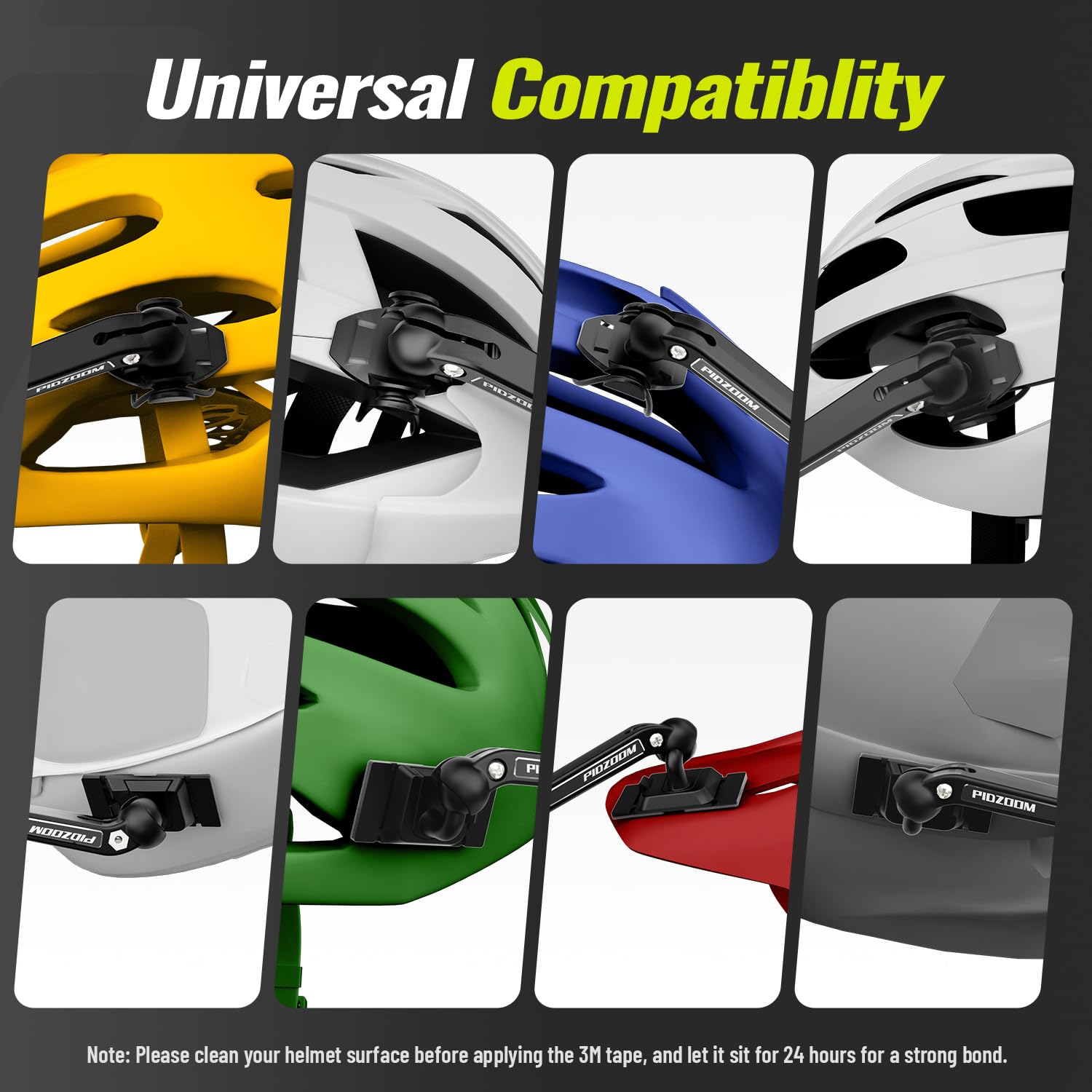 Bike Helmet Mirror for Cycling- 360° Adjustable and Rotatable Safe Rearview Mirror for Bicycle Riding Accessories and Other Outdoor Activities, Easy to Install