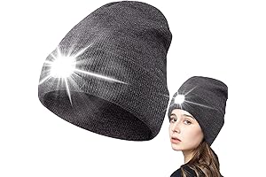 6 LED Rechargeable Beanie with Headlamp