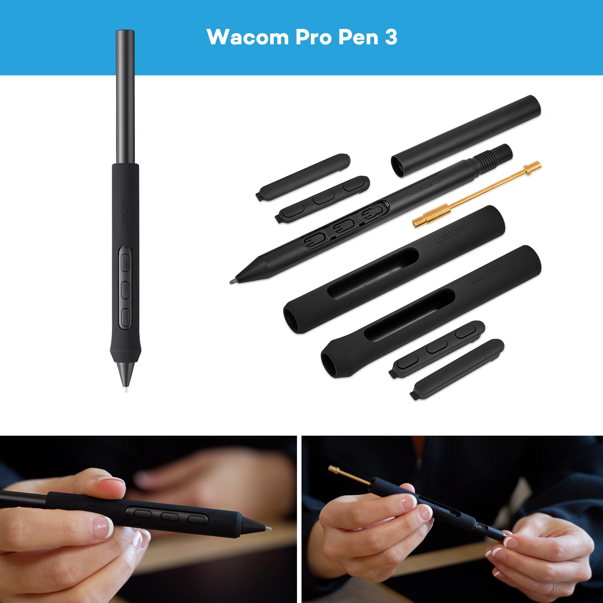 Wacom Intuos Pro Medium Tablette Graphique avec Wacom Pro Pen 3