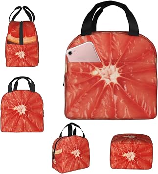 Insulated Lunch Bag ripe Grapefruit Slice Lunch Box Lunch Bag for Women Lunch Tote Bags Reusable Lunchbox