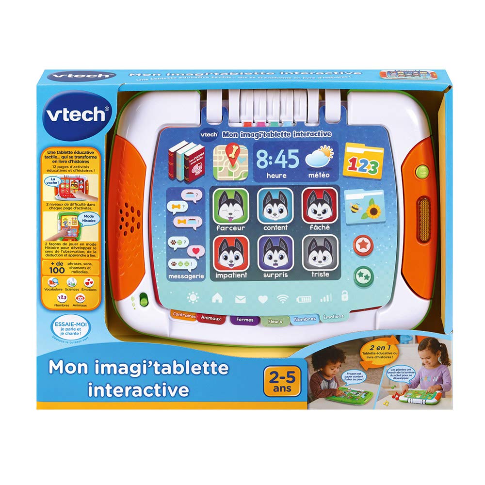 VTech Mon Imagi Tablette bébé Jouet Interactif 2-5 Ans Version FR