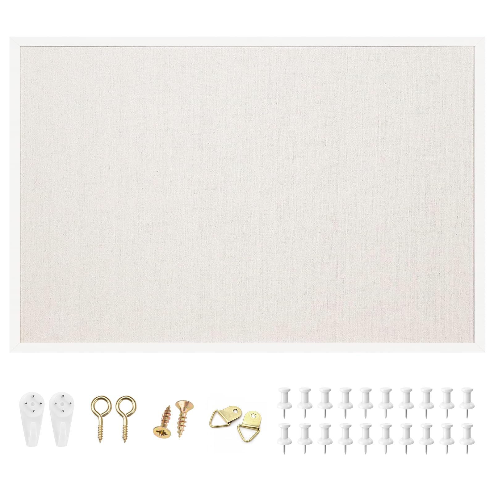 Nuevo lino blanco 24x36