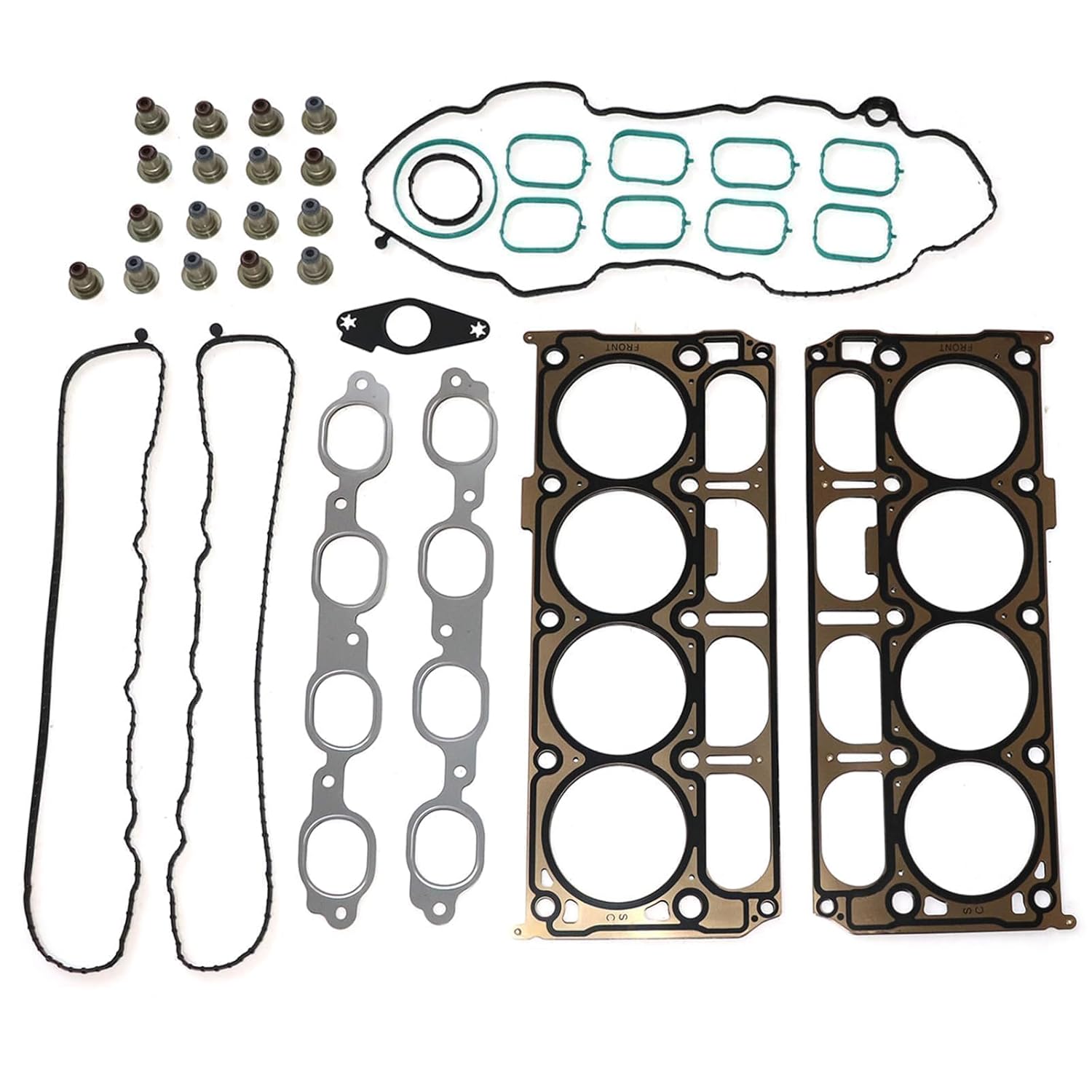 SecosAutoparts Cylinder Head Gasket Bolt Kit Fit for Chevy Silverado 1500 Tahoe Suburban Fit for GMC Sierra 1500 Yukon XL 5.3L V8 5328cc Engine 2015-2019# HS54996 HS26744PT HGS4308
