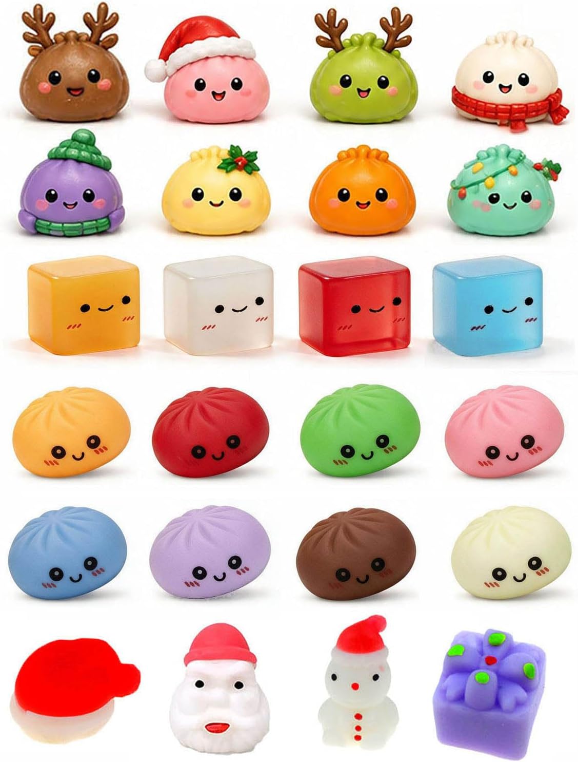 Christmas Squishies Advent Calendar 2026, 24 Countdown for Adults