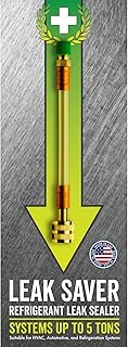 Leak Saver Direct Inject AC Leak Sealer | AC Stop Leak for Most HVAC Systems Up to 5 Tons | Works with All Systems & AC Refrigerants | Made in The USA