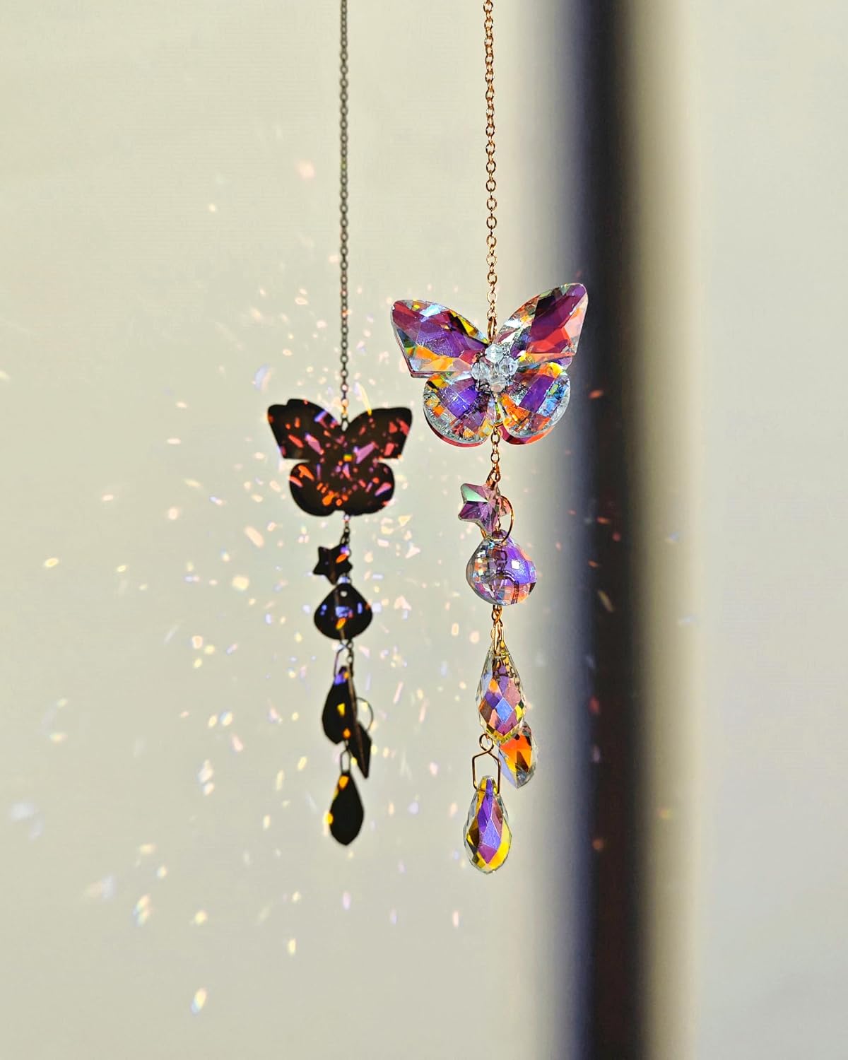 Crystal Butterfly Suncatcher Indoor Hanging for Windows Prism image 4
