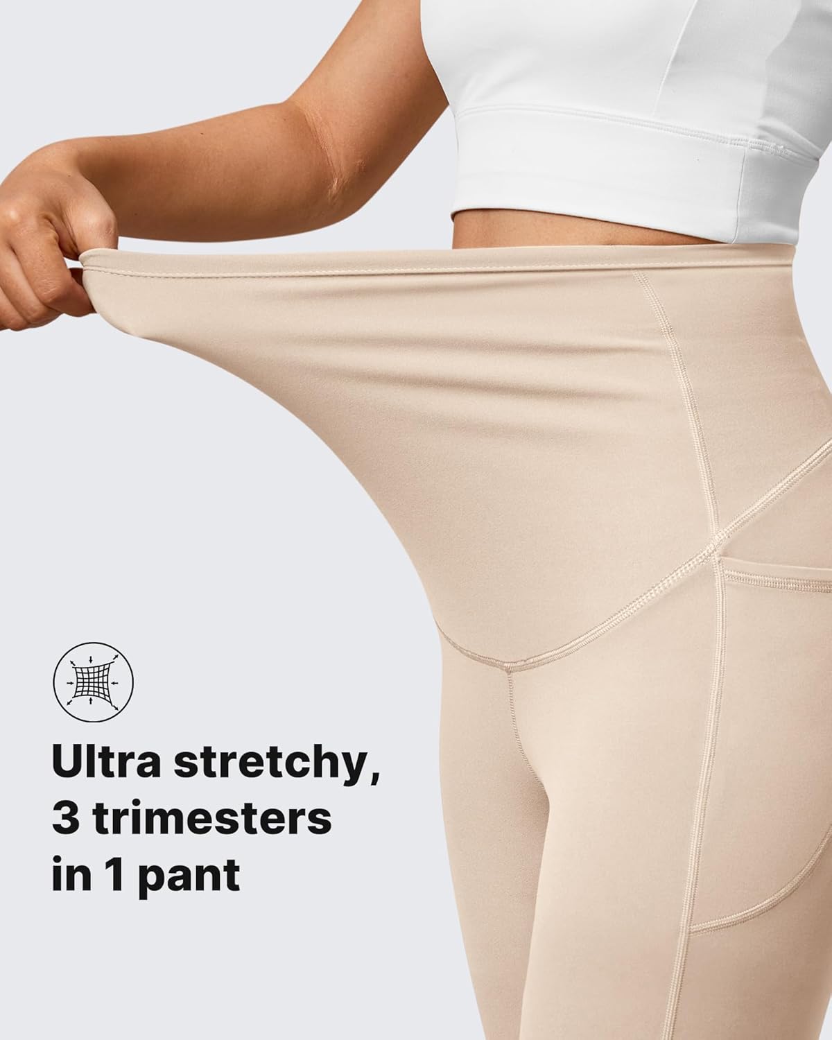 G4Free Women's BareFeel Maternity Flare Leggings - Image 5