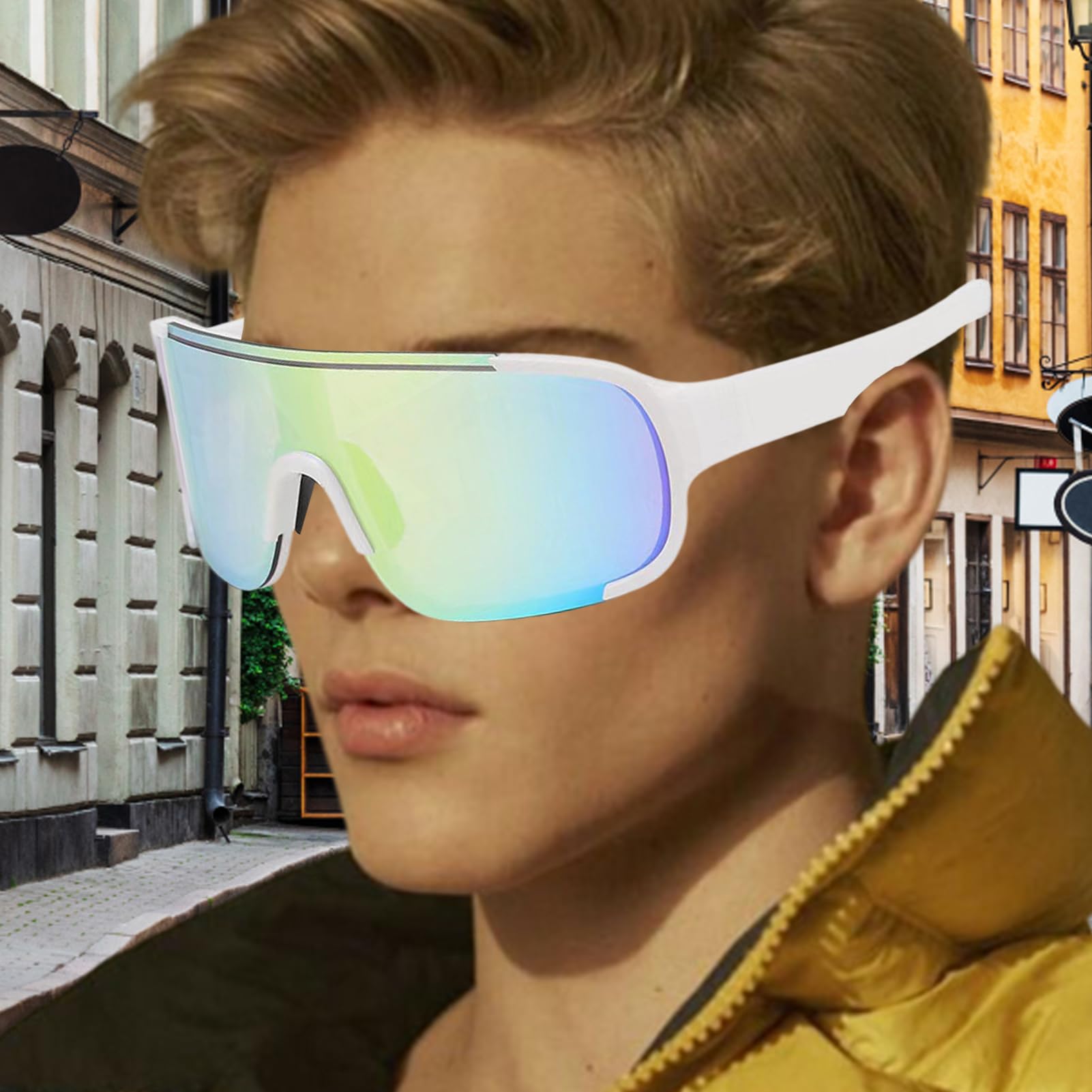 Motorrad Brillen - Helmkompatible Brille - UV-Schutz Anti-Beschlag Sportbrille Für Radfahren Ski Outdoor-Aktivitäten