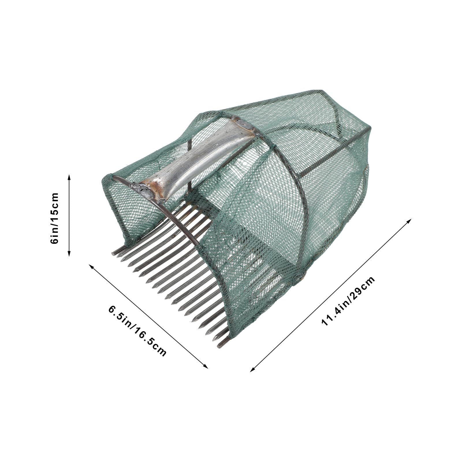 FOMIYES Recolector de Frutas para Jardín Jaula y Mango Ergonómico, Herramienta Ligera para Recolección de Arándanos y Otras Frutas Pequeñas
