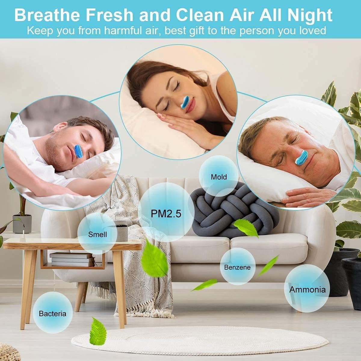 Nasal Dilators - Anti Snoring Devices, Nose Vent Plugs, Snoring Solution Air Purifier Filter, Stop Snoring Device Snore Stopper, Sleep Aid for Comfortable Sleeping Breathing Women Men : Health & Household