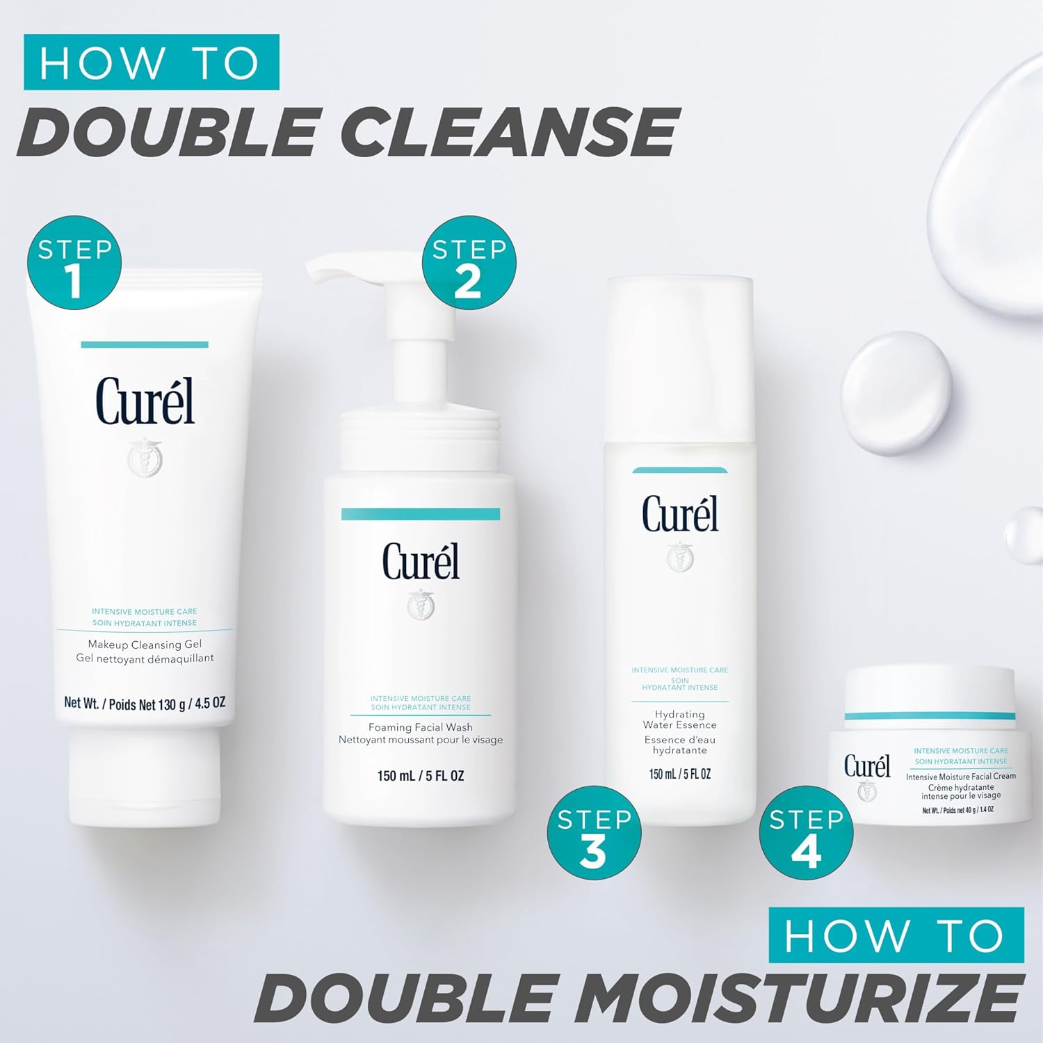Curel Japanese Skin Care Travel Size Toiletries, for Dry, Sensitive Skin, Travel Size Face Wash, Lotion, & Makeup Remover - Image 6