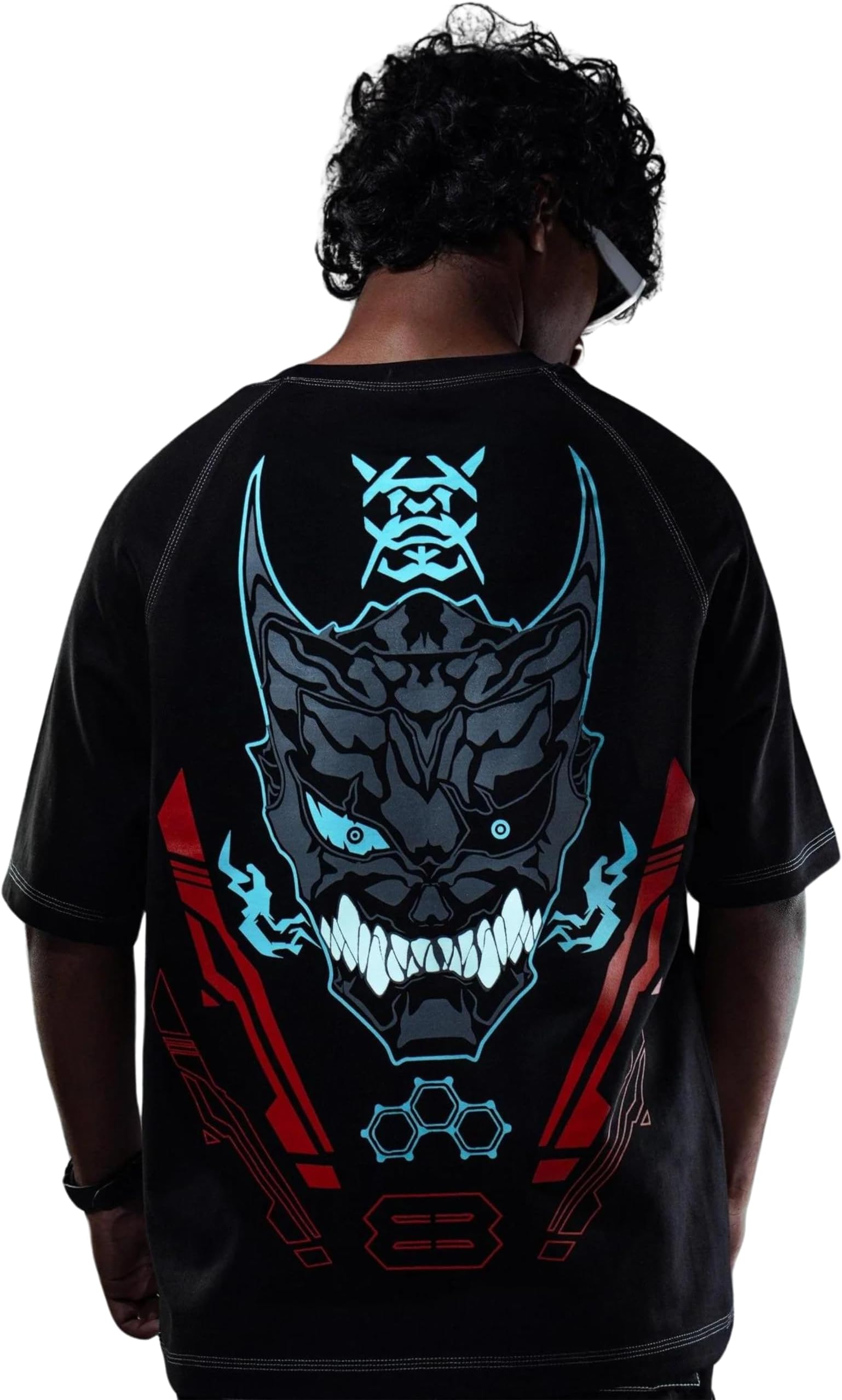 ZAMS Men's & Women's Anime Printed T-Shirt | Kaiju No. 8 Anime Printed Oversized T-Shirt Cotton, Anime Print,Half Sleeves, Round Neck.