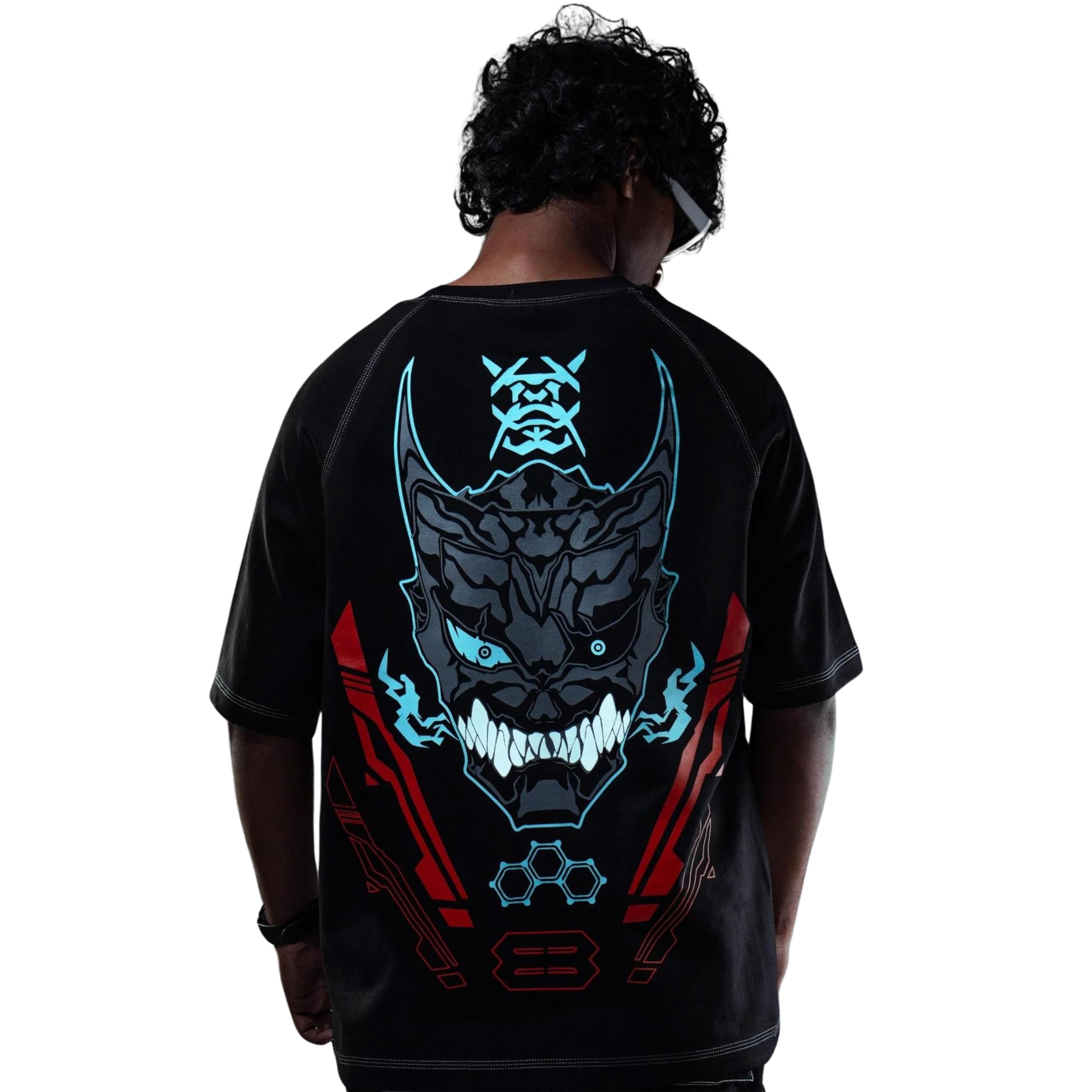 ZAMS Men's & Women's Anime Printed T-Shirt | Kaiju No. 8 Anime Printed Oversized T-Shirt Cotton, Anime Print,Half Sleeves, Round Neck.