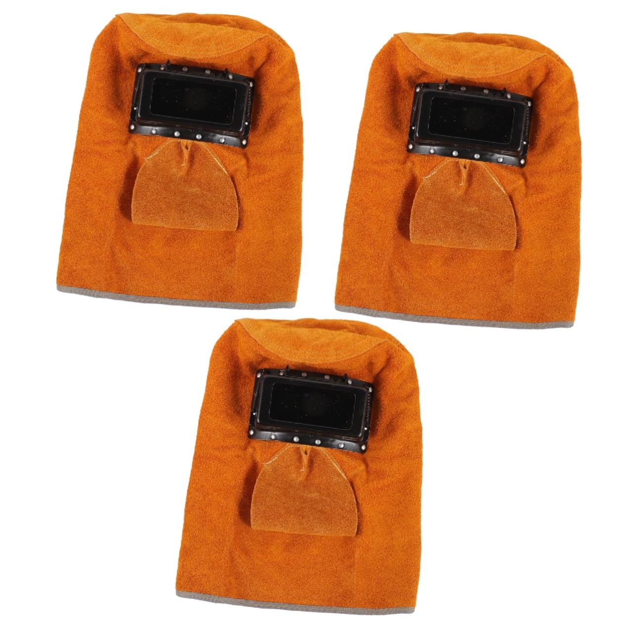OSALADI 3 Piezas Mirada Sorprendida Gorros De Soldadura Accesorios Para Cascos De Soldadura Casco De Soldadura Gorro De Soldadura Motosierra Chaqueta De Soldadura Llave Polaina Ante Vacuno