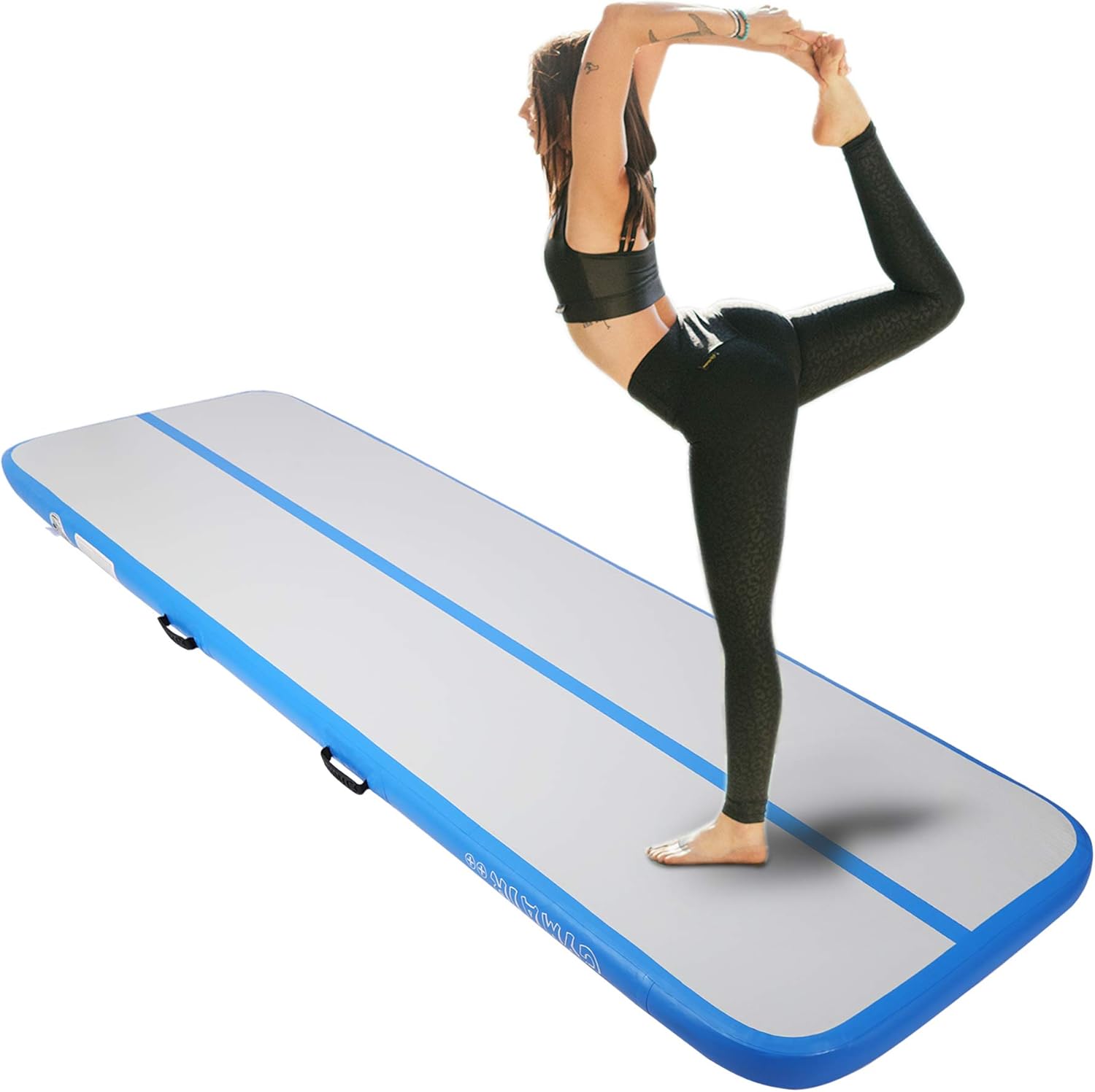 Inflatable Gymnastics Air Tumbling Mats 10ft 4 inches Thickness Mats Indoor/Outdoor for Home Use/Training/Cheerleading/Yoga/Water/Taekwondo/Kungfu with electircal Pump