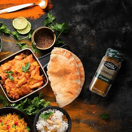 Miniatura 2 de The Spice Hunter Cúrcuma, molida, orgánica, tarro de 1.6 onzas (paquete de 3)