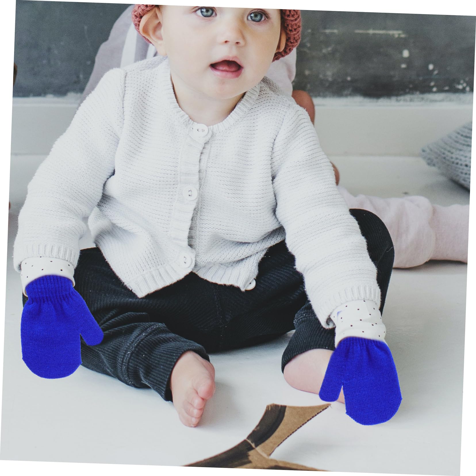 GALPADA Guantes Mitones Infantiles De Punto Tejer Guante Infantil Mitones De Bebé Recién Nacido Mitones Calientes Mitones De Invierno Para Bebés Hilo Acrílico
