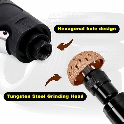 Miniatura 9 de RYANSTAR RACING El juego de reparación de neumáticos incluye 2500 rpm de baja velocidad para neumáticos de aire de baja velocidad, rodillo de parche