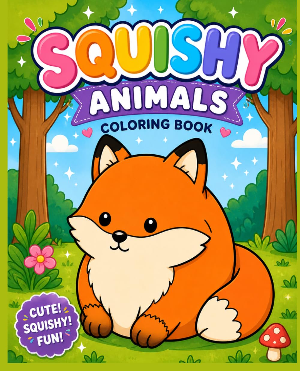 Squishy Animals Coloring Book