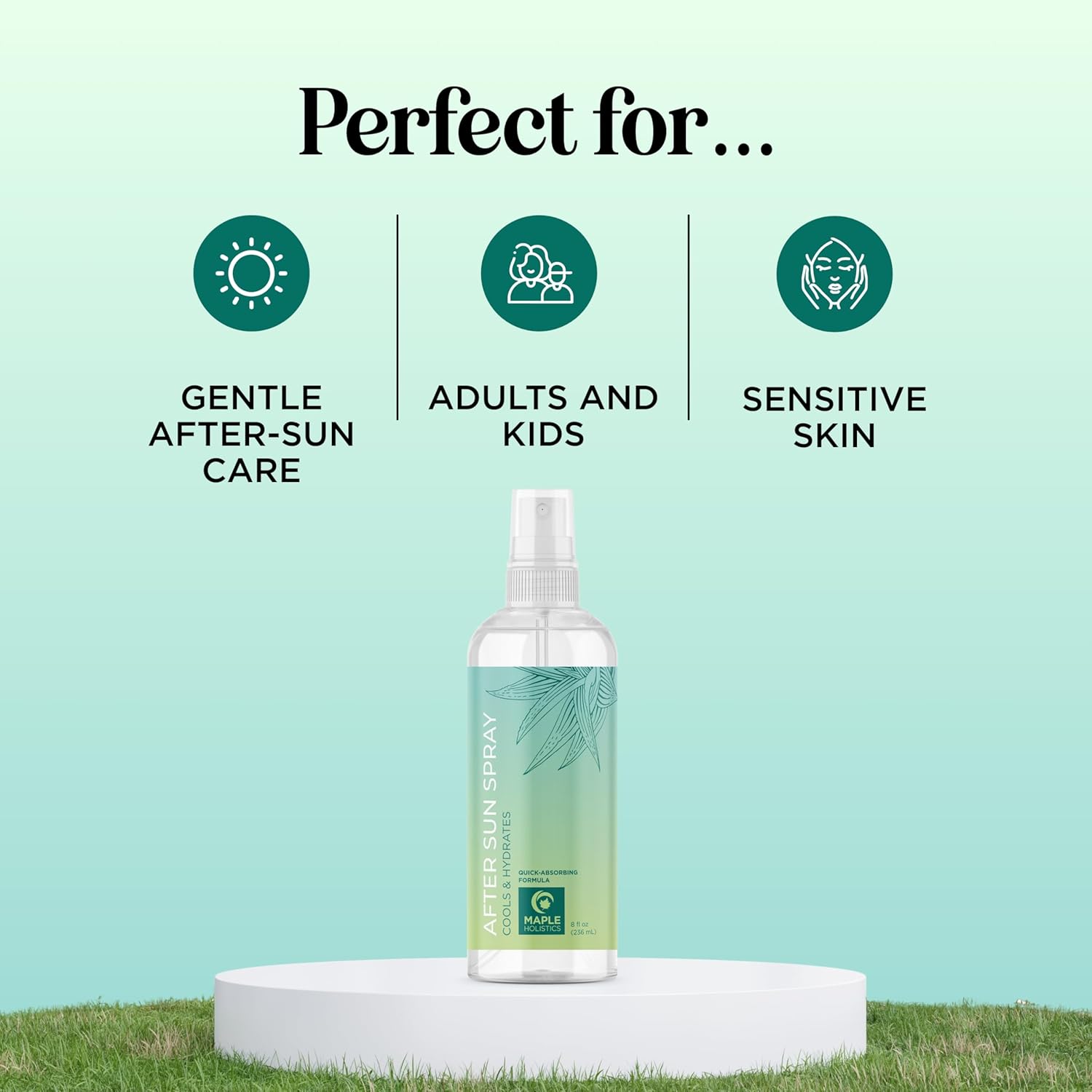 Soothing Aloe After Sun Spray - Rehydrating Aloe Spray for Sunburn Relief for Cooling After Sun Care with Vitamin E Hyaluronic Acid & Cucumber Extract - Vegan Cruelty Free & Dermatologist Tested - Image 6