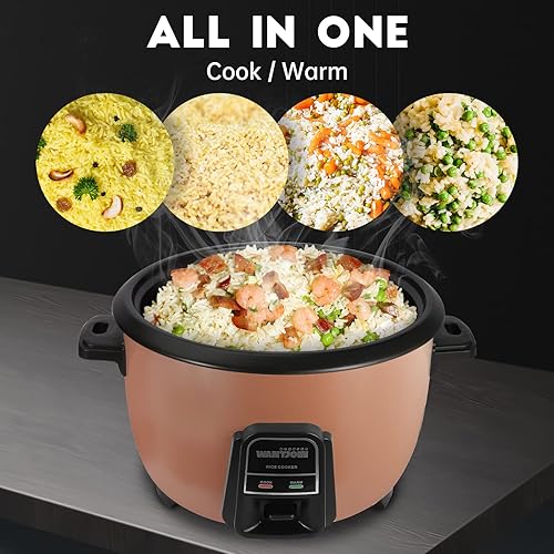 Miniatura 4 de Wantjoin Olla arrocera de acero inoxidable y calentador de arroz comercial para fiesta y familia