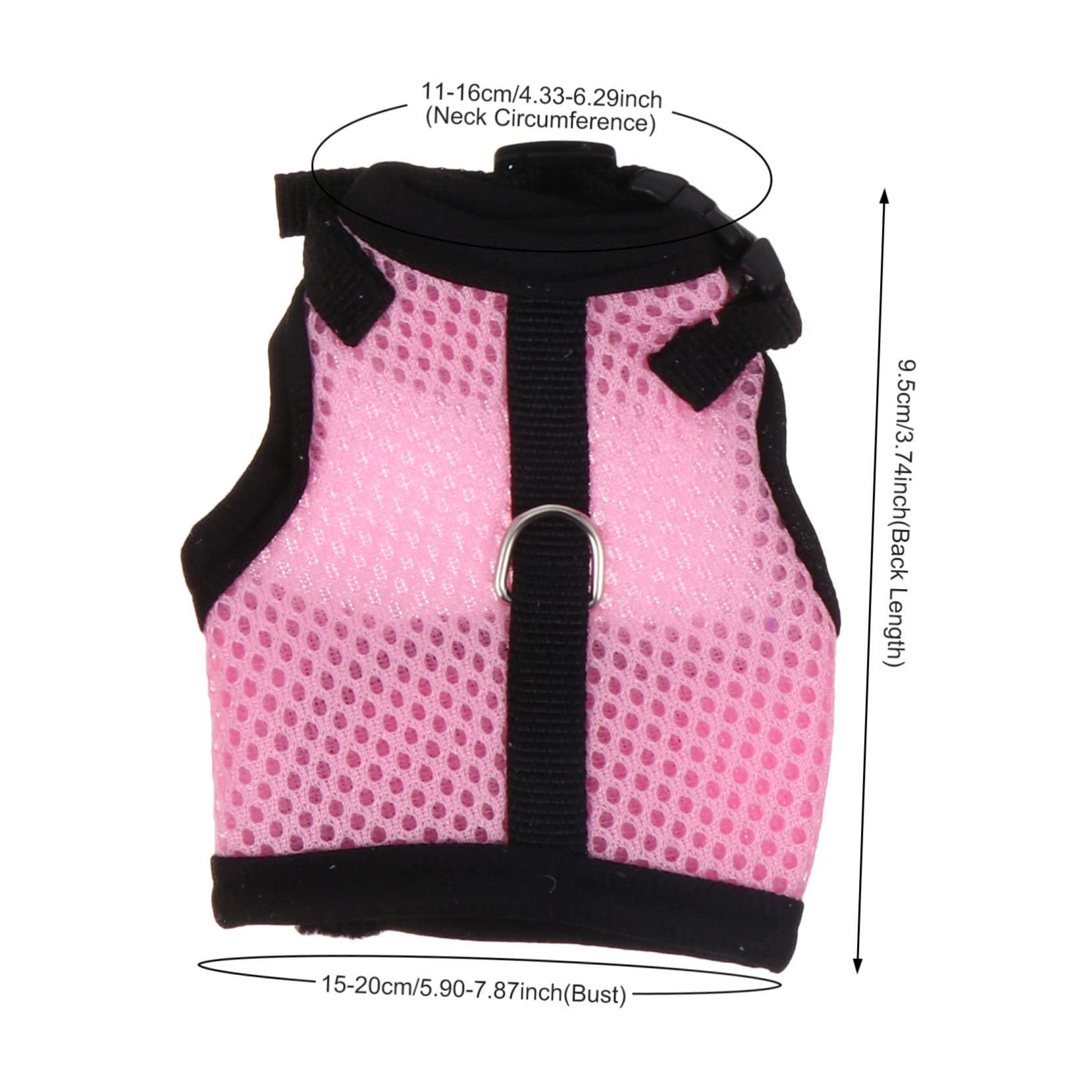 BESPORTBLE 12stücke Kühles Mesh-Geschirr Für Kleine Haustiere Inklusive Leine Für Outdoor- Mit Kaninchen Hamstern Und Meerschweinchen Zufällige Auswahl