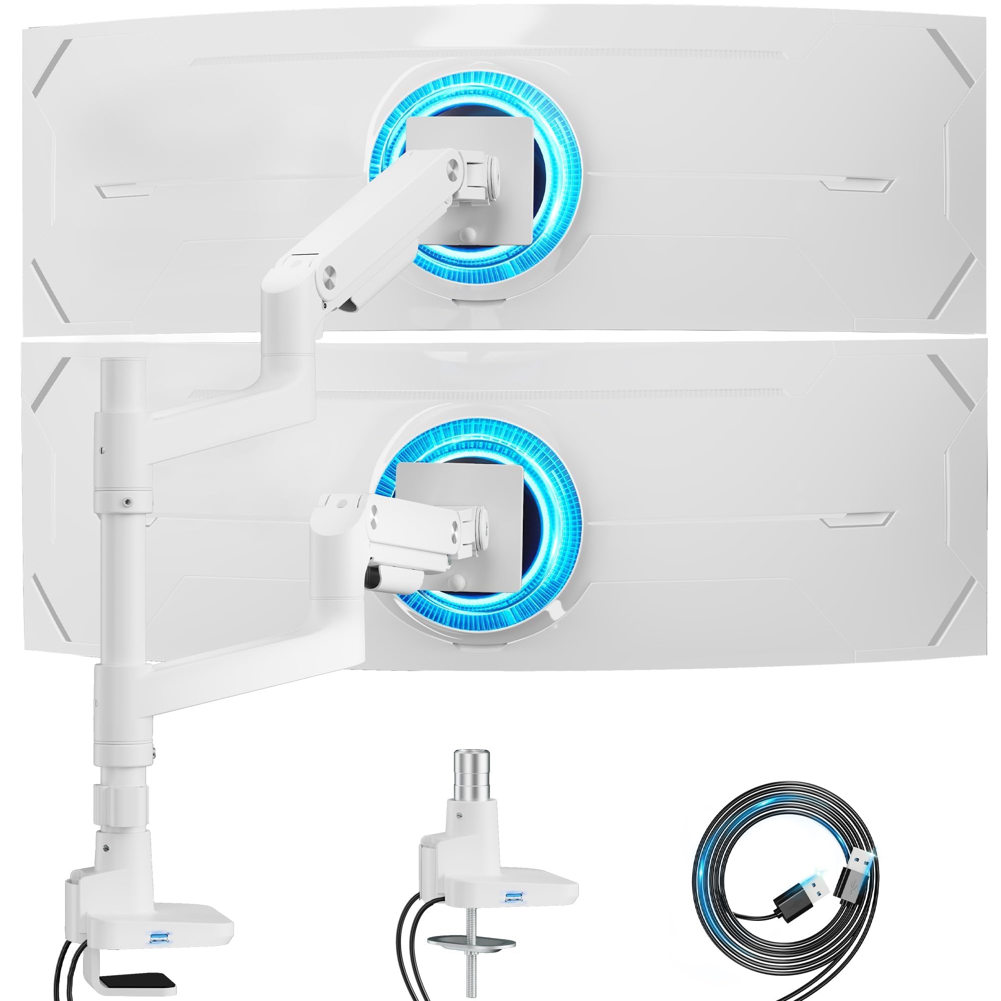 Amazon.com: ARES WING Dual Monitor Stand for Ultrawide Heavy Duty