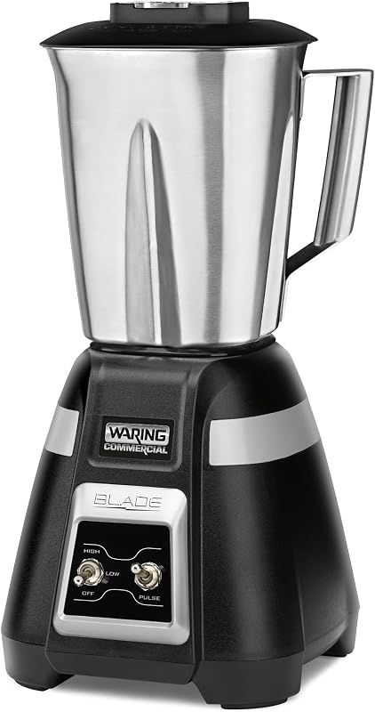Waring Blade Blender with 48 oz Stainless Steel Jar & Toggle & Pulse | 1.5 Horsepower Motor, 2-Speed Toggle Controls with Pulse, 48 oz Stainless Steel Jar, for Bars & Restaurants, NSF Certified