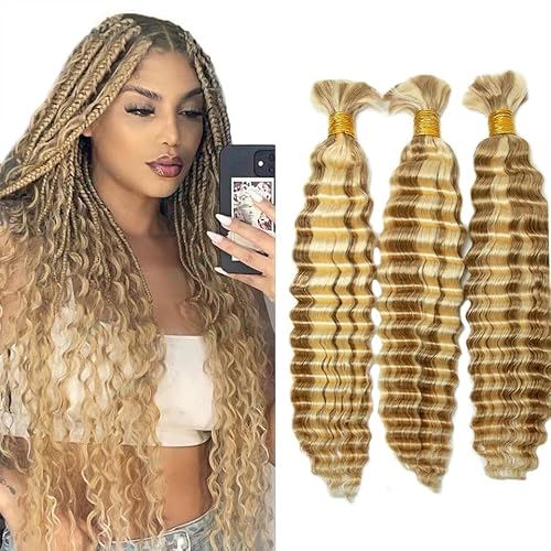 P27/613 Blonde Human Braiding Hair for Boho Braids 30 30